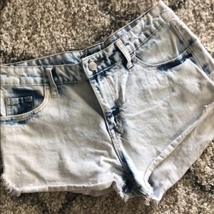 High Rise Jean Shorts